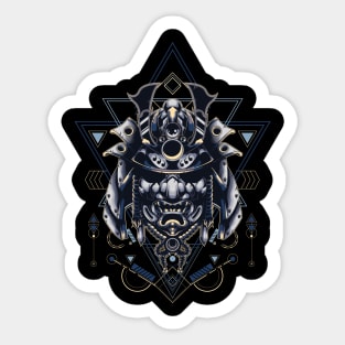 Ronin head 2 - Sacred Geometry Sticker